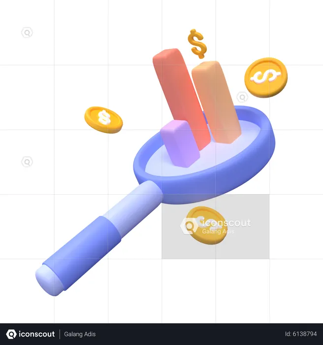 Magnifying Glass  3D Icon