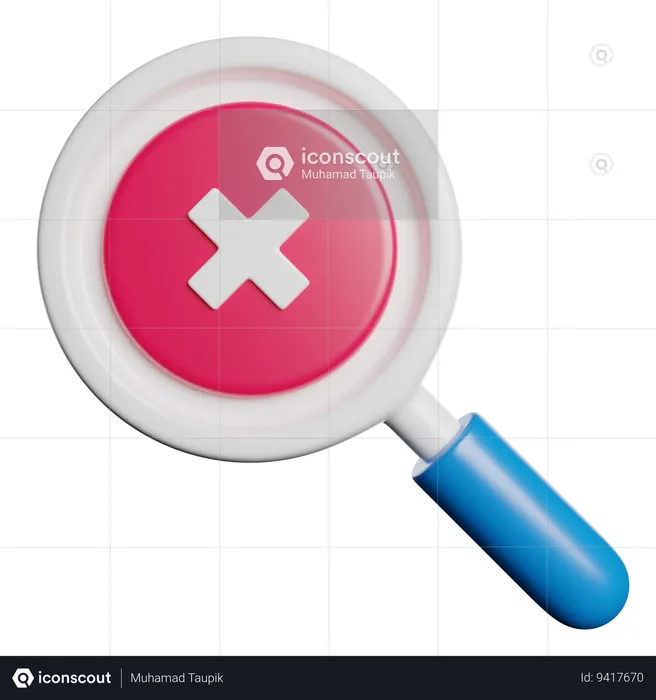 Magnifying Glass  3D Icon