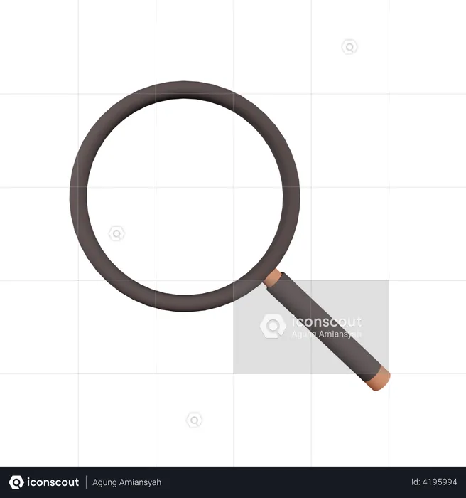 Magnifying Glass  3D Illustration