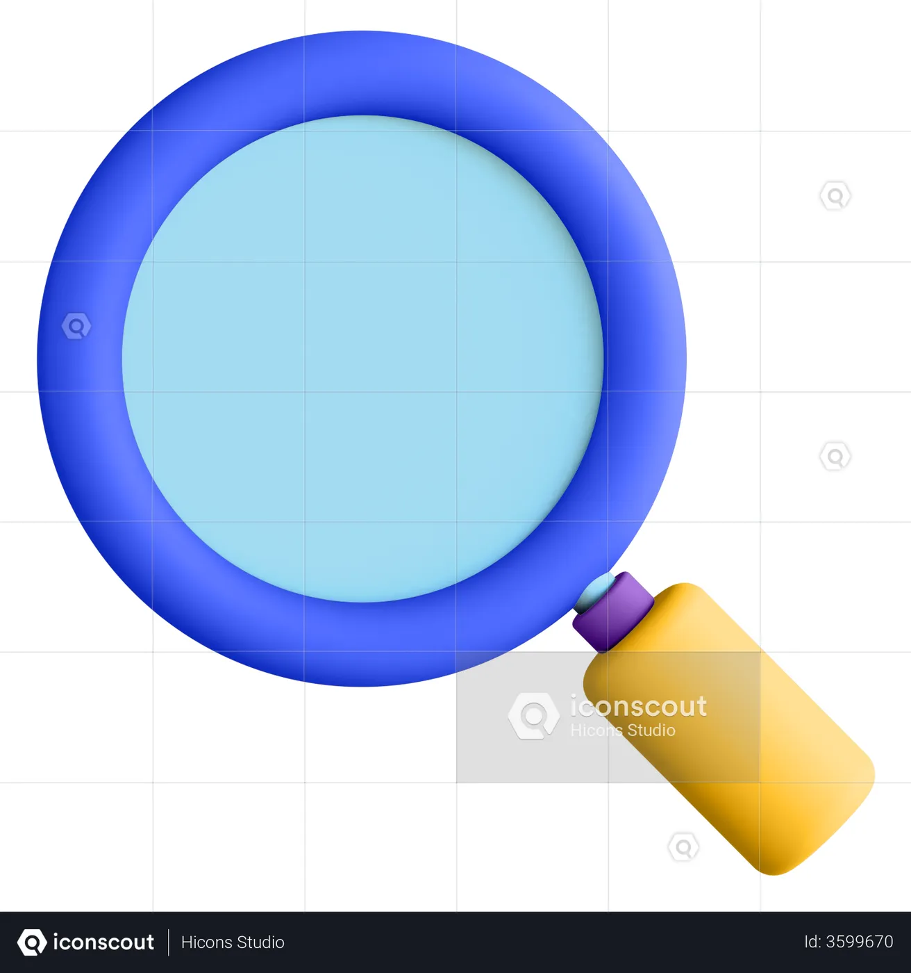 Magnifying Glass 3d Illustration Download In Png Obj Or Blend Format 0053