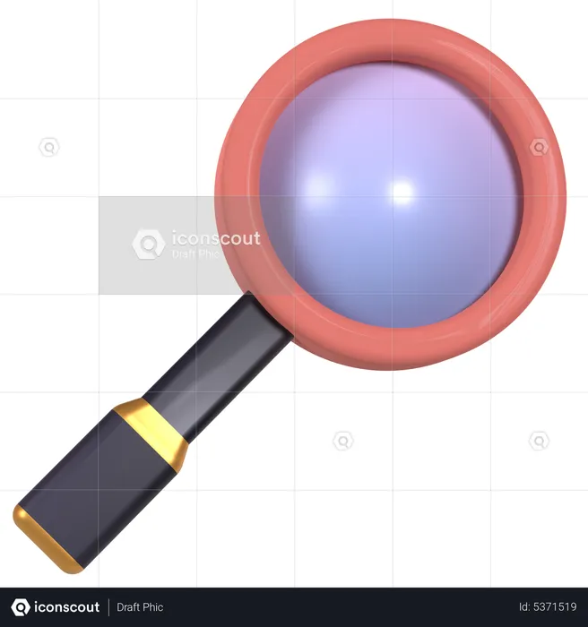 Magnifying glass  3D Icon