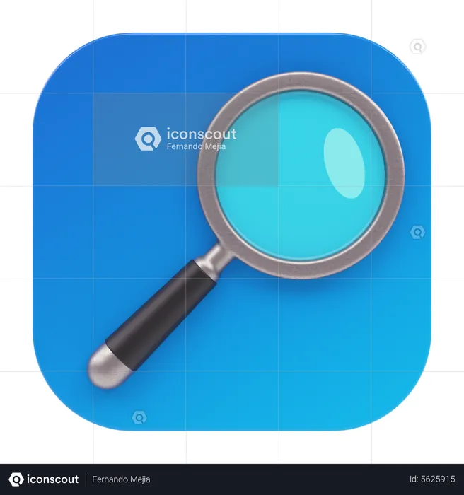 Magnifying Glass App  3D Icon
