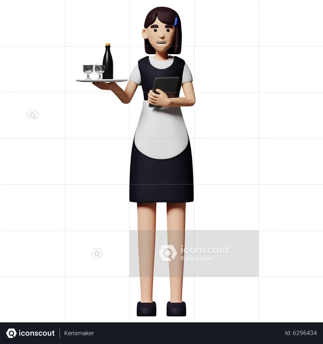 Maid  3D Illustration