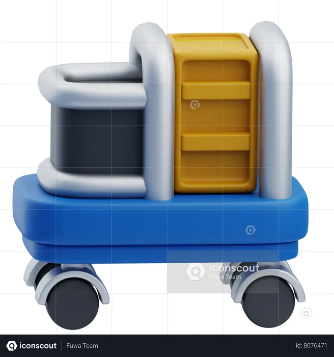 Maid Cart  3D Icon