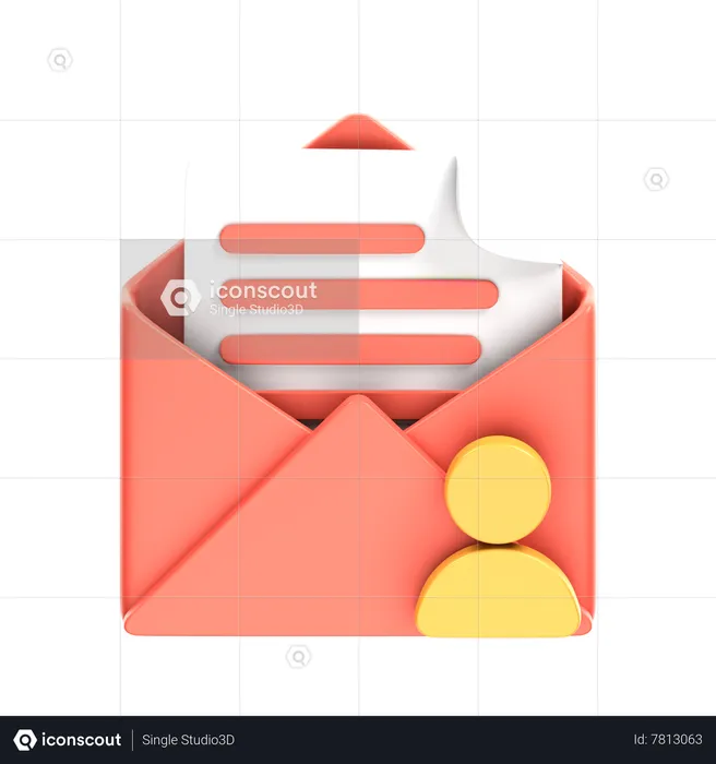 Mail Account  3D Icon