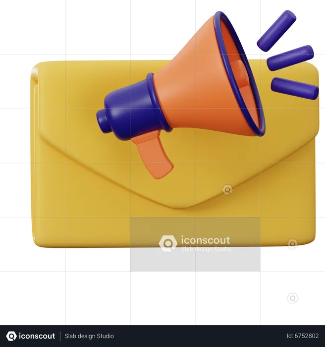 Mail Advertisement  3D Icon