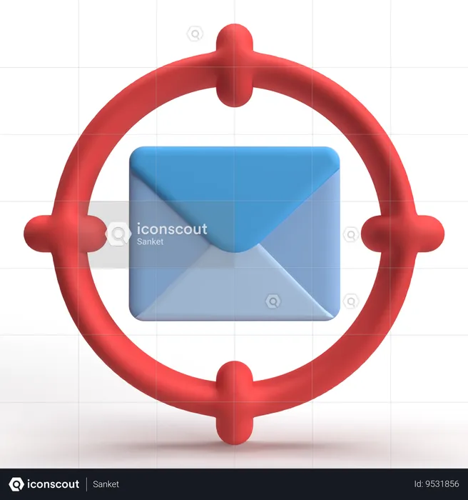 Mail Aim  3D Icon