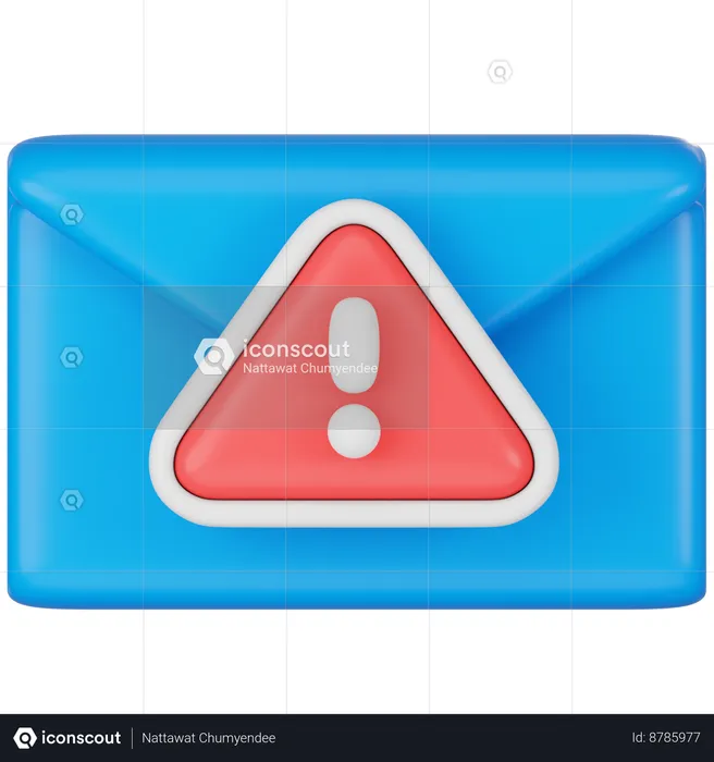 Mail Alert  3D Icon