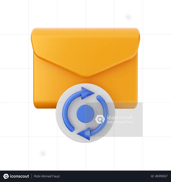 Mail Backup  3D Illustration