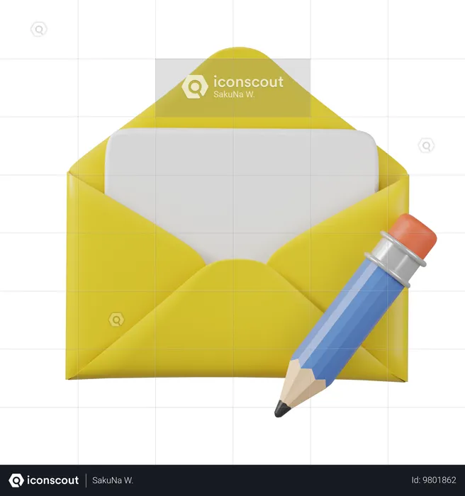 E-Mail bearbeiten  3D Icon