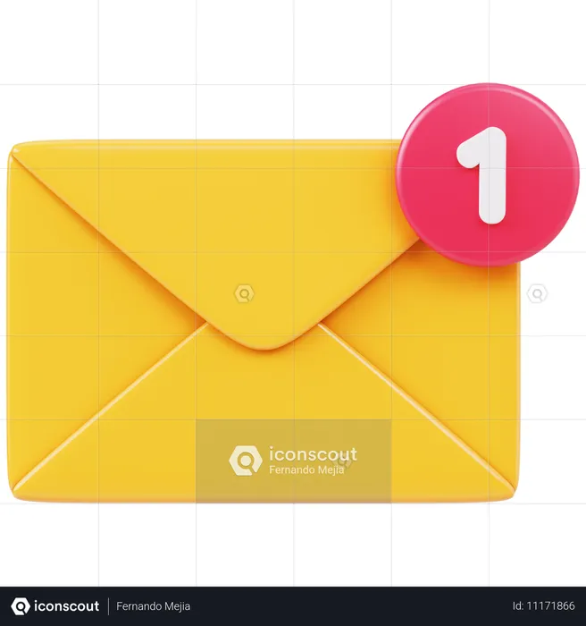 E-Mail-Benachrichtigung  3D Icon