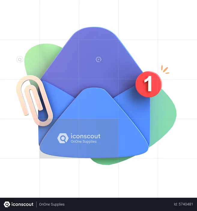 E-Mail-Benachrichtigung  3D Icon