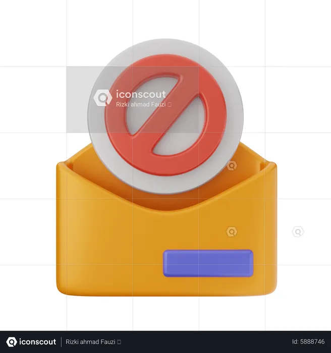 Mail Block  3D Icon