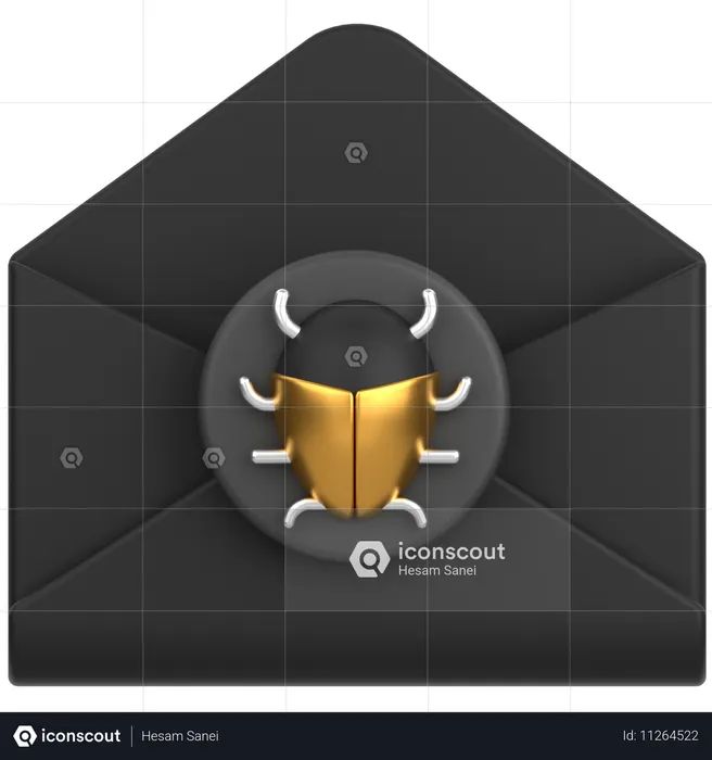 Mail Bug  3D Icon