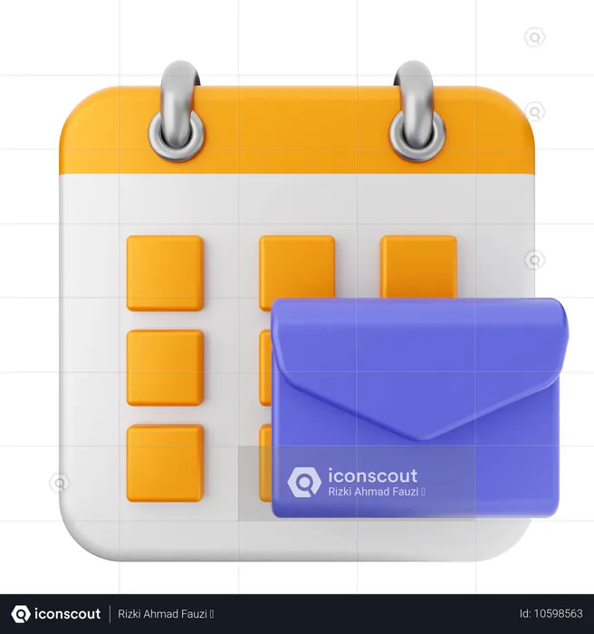 Mail Calendar  3D Icon