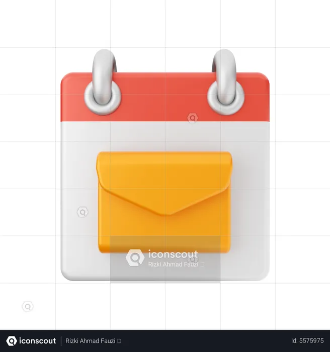 Mail Calendar  3D Icon