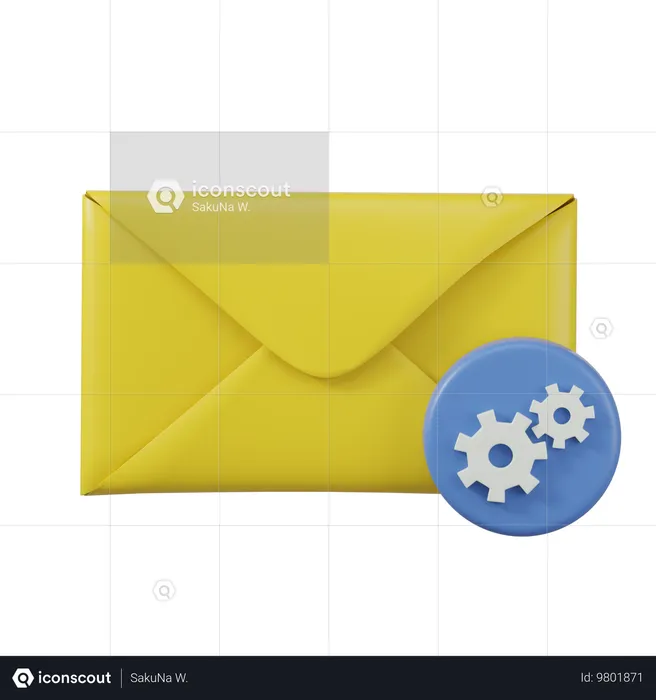 Mail-Einstellungen  3D Icon