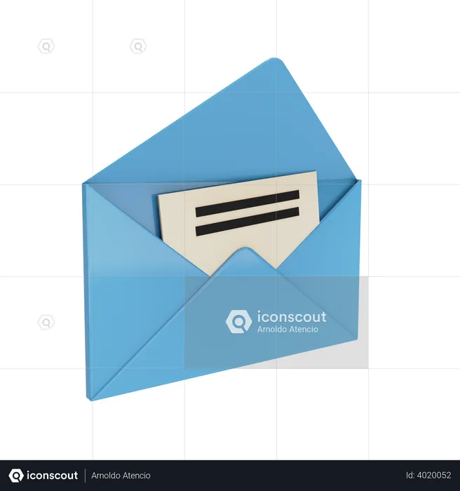 Mail envelop  3D Illustration