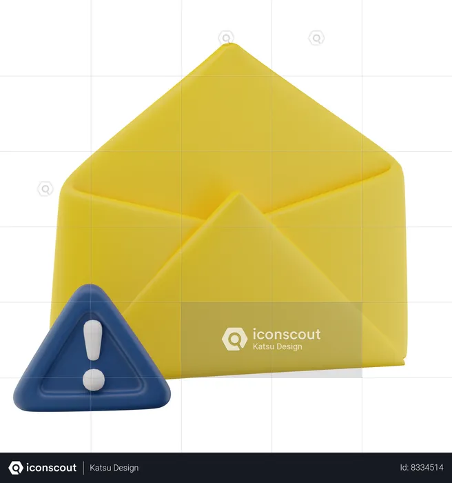 Mail Error  3D Icon