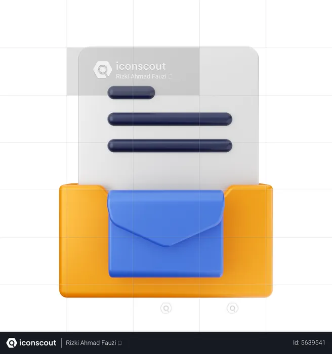 Mail Folder  3D Icon