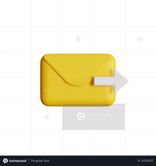 Mail Forward  3D Icon
