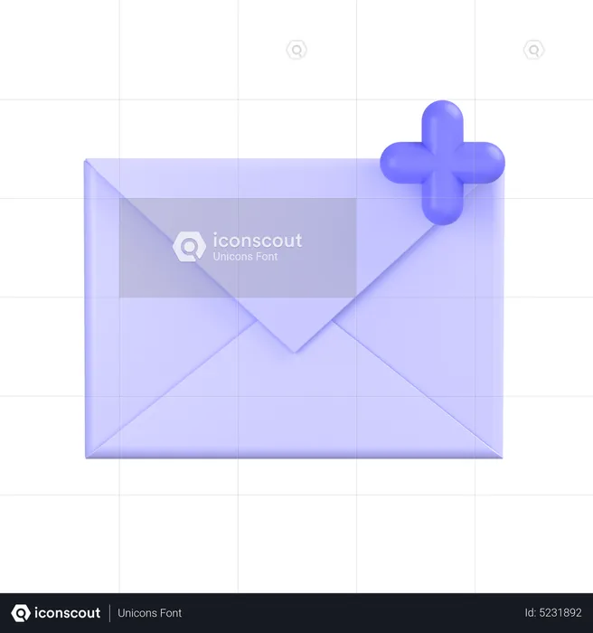 E-Mail hinzufügen  3D Icon