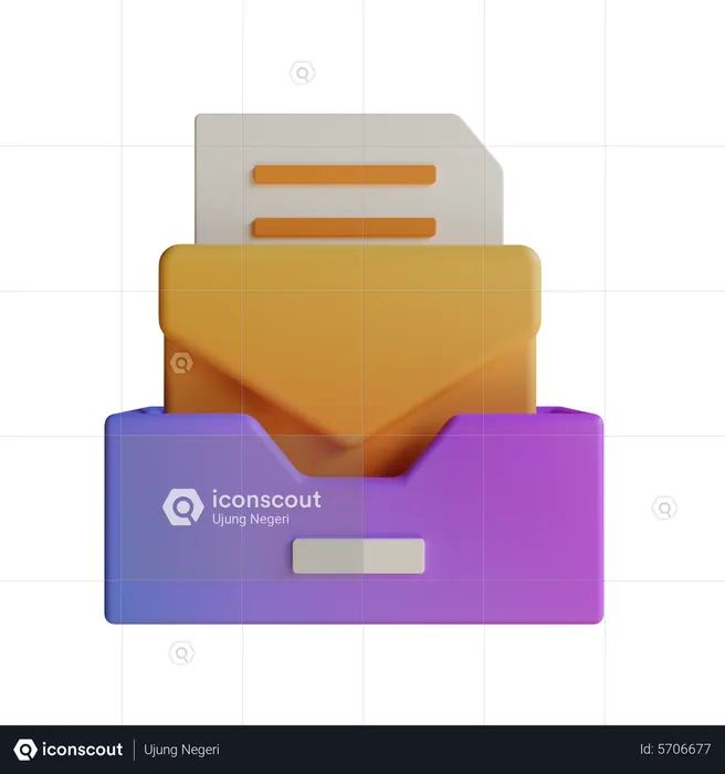 Mail Inbox  3D Icon