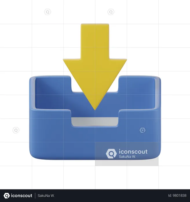 Mail Inbox  3D Icon