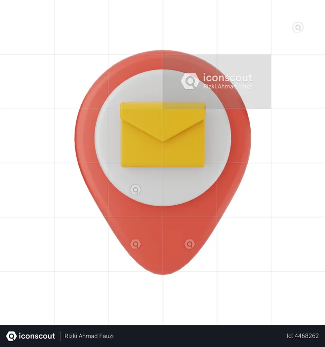 Mail Location  3D Illustration