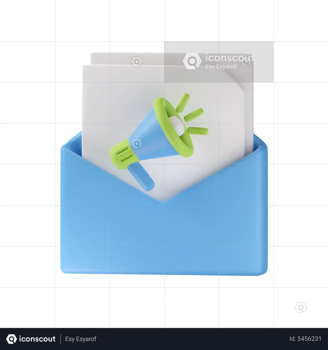 Mail Marketing  3D Icon