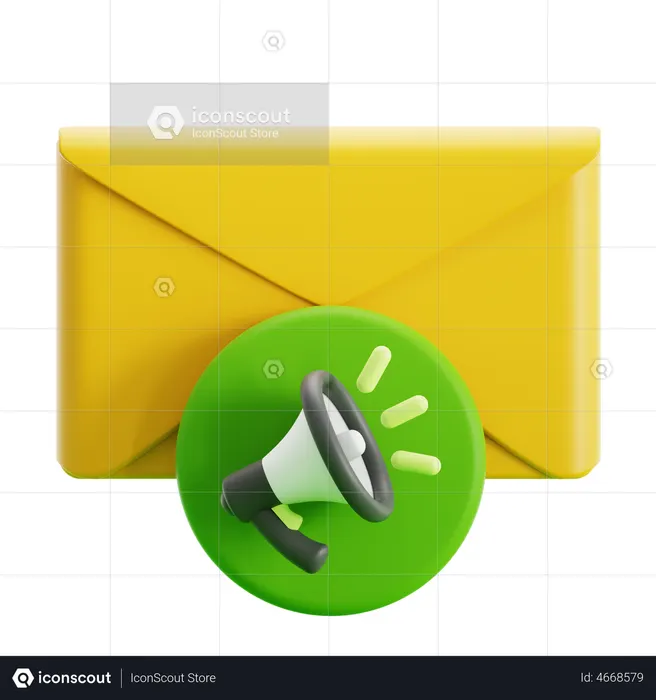 Mail Marketing  3D Icon