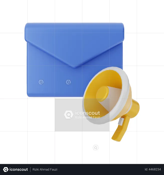Mail Marketing  3D Illustration