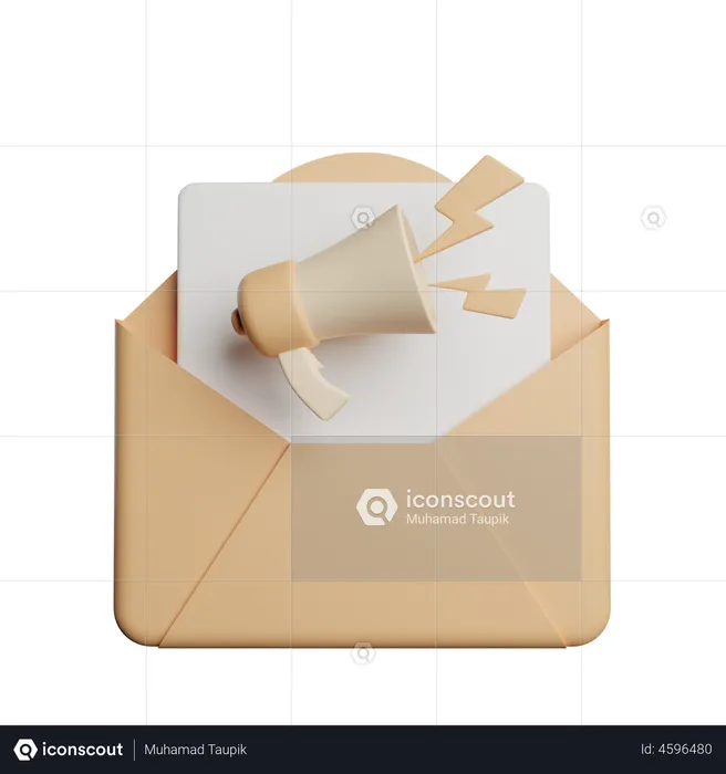 Mail marketing  3D Illustration