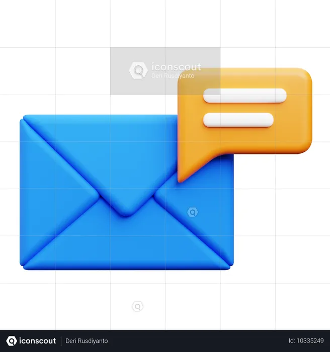 Mail Message  3D Icon