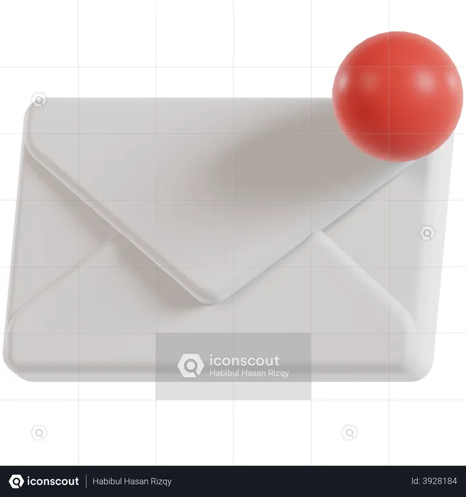 Mail Notification  3D Illustration