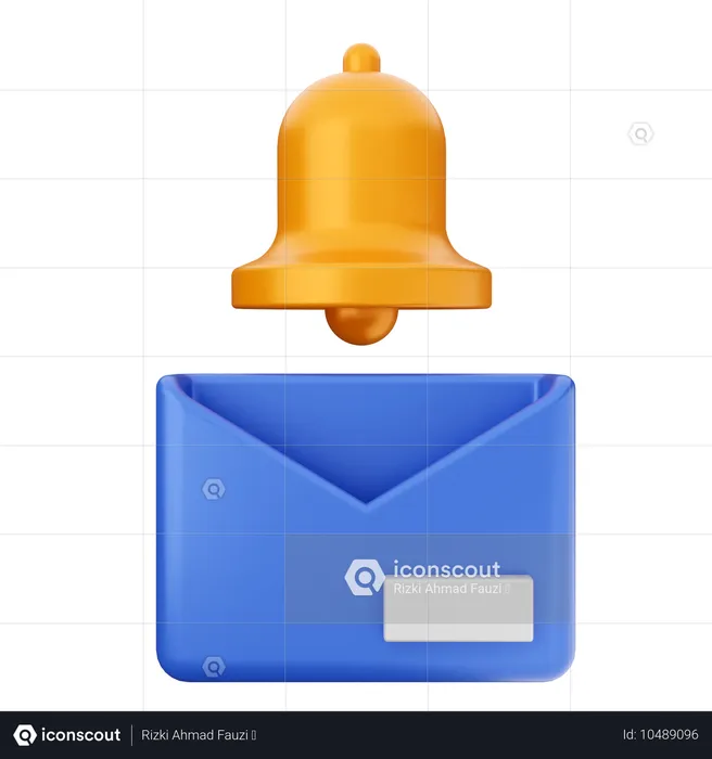 Mail Notification Bell  3D Icon