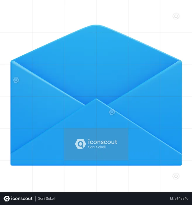 Mail Open  3D Icon