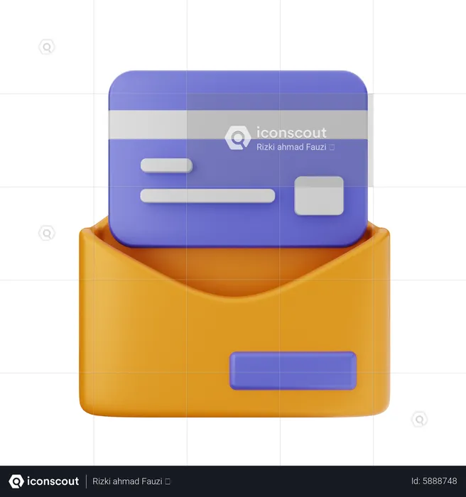 Mail Payment  3D Icon