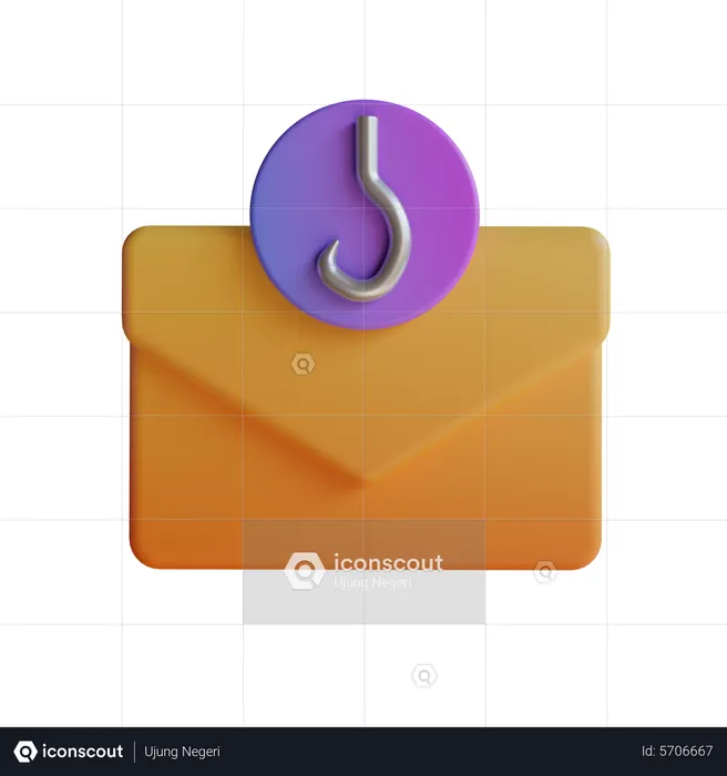 Mail Phising  3D Icon