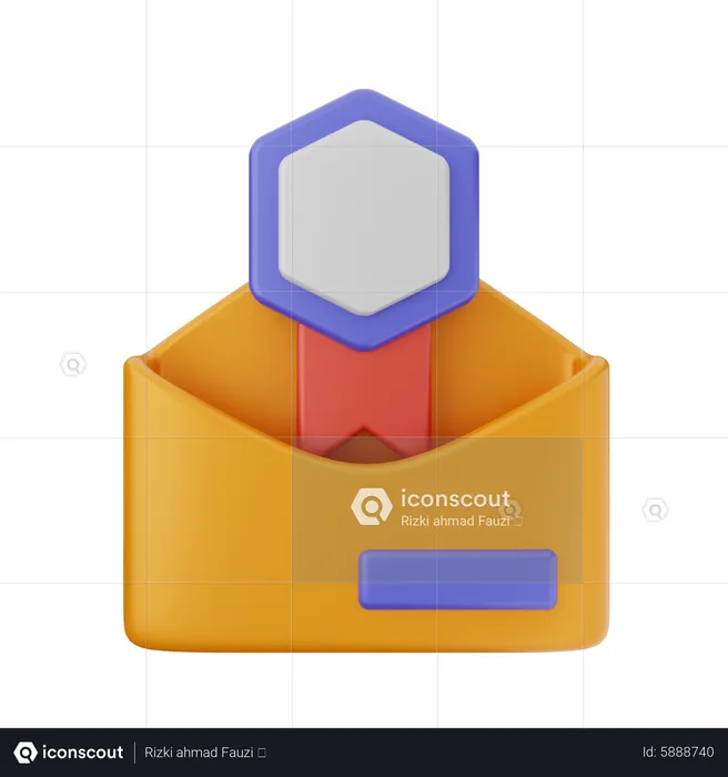 Récompense par courrier  3D Icon