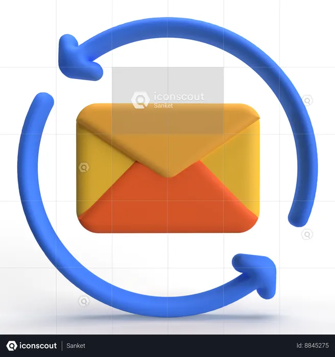 Renvoyer le courrier  3D Icon