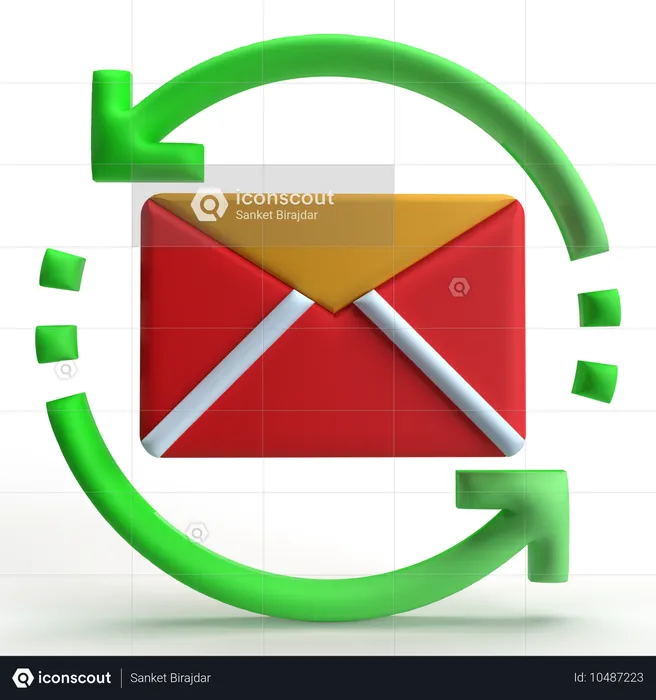 Renvoyer le courrier  3D Icon