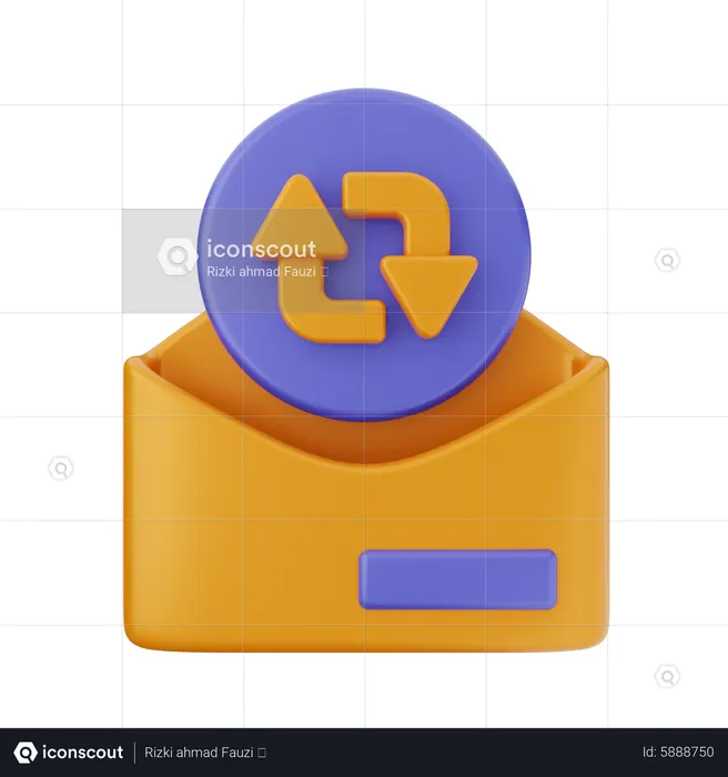 Mail Restore  3D Icon
