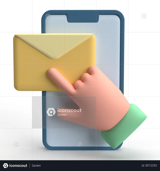 Mail Send  3D Icon