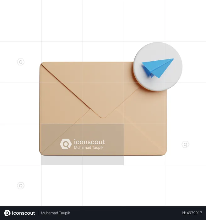 Mail Send  3D Icon