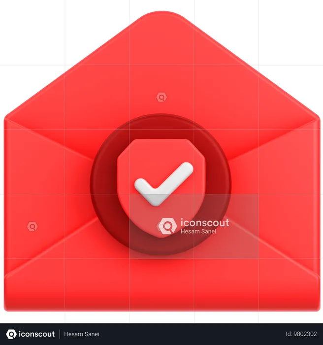 Bouclier de courrier  3D Icon