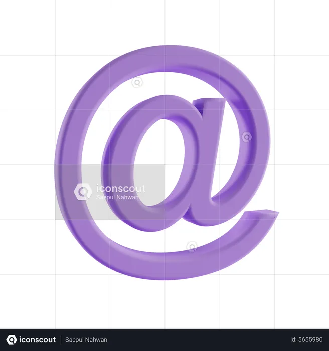 Mail-Zeichen  3D Icon