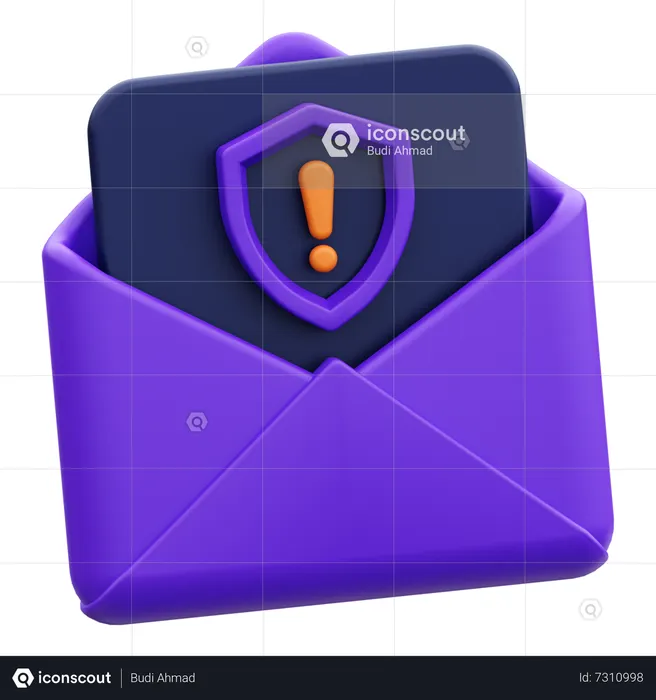 Mail Warning  3D Icon