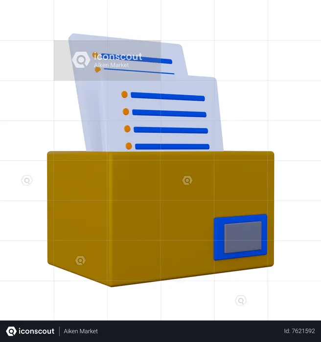 Briefkasten  3D Icon