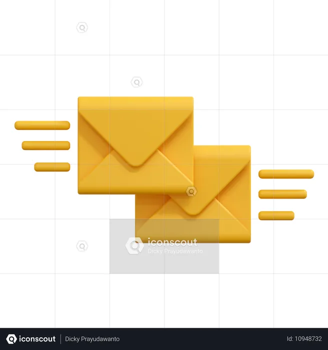 Mailing Message  3D Icon